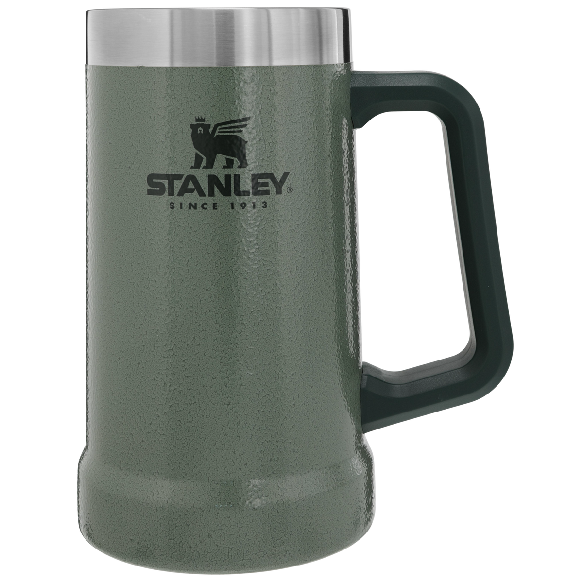 Stanley 1913 Adventure Big Grip Beer Stein 24 OZ 0.71 L in Hammertone Green