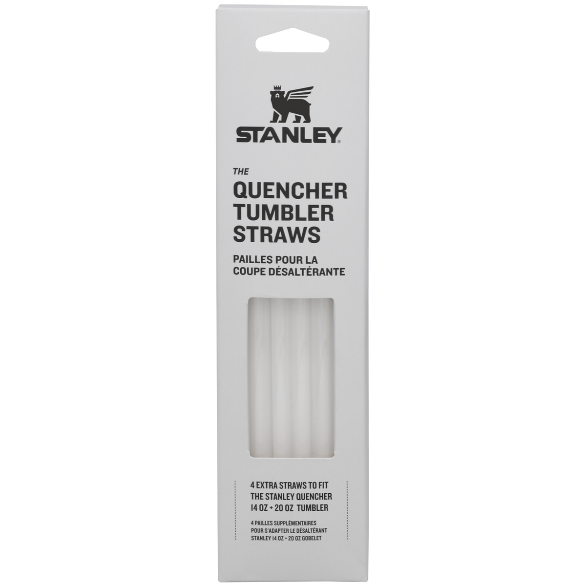 Stanley 1913 Quencher® H2.0 FlowState™ Tumbler Straws 0.59L in Clear | Front View