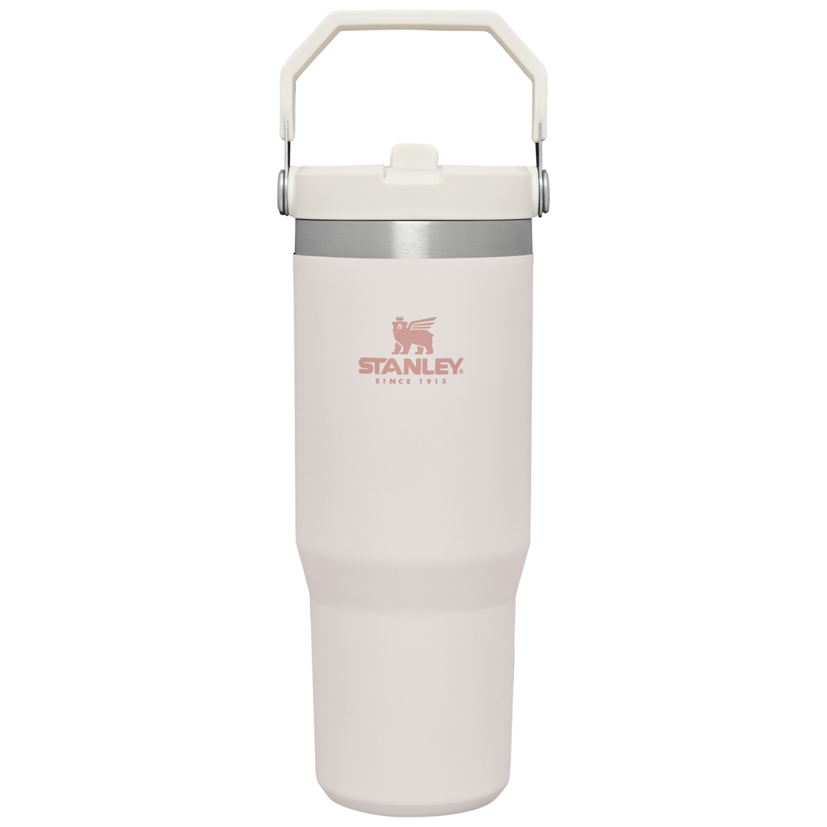 Stanley 1913 The IceFlow Flip Straw Tumbler 30 OZ 0.88 L - Stanley Create in Rose Quartz | Front View