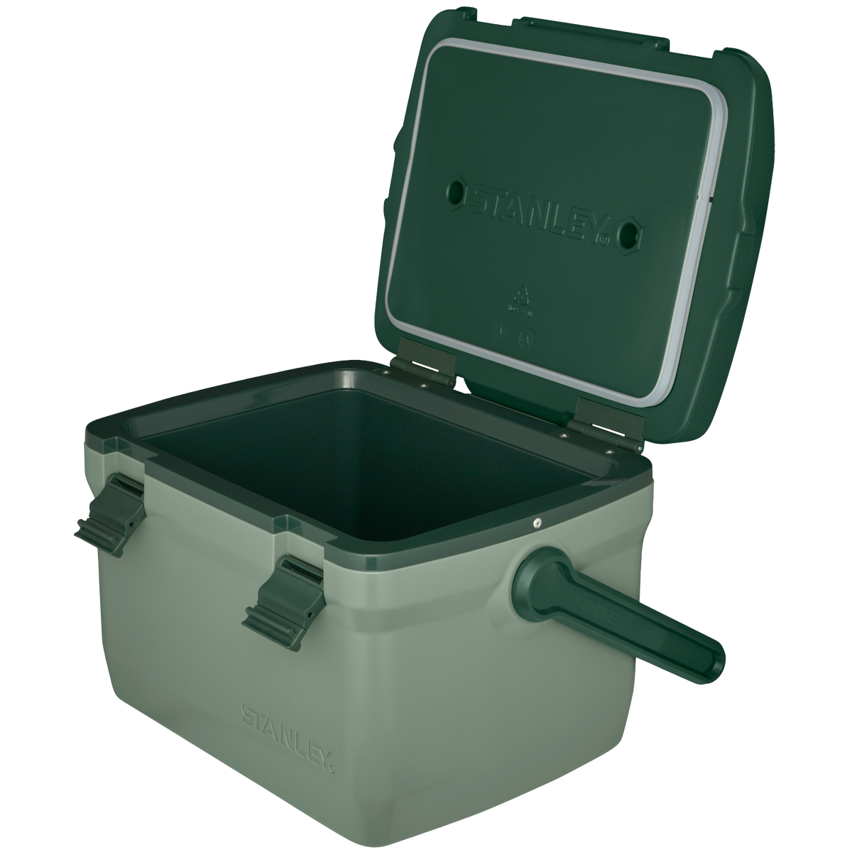 Stanley 1913 Adventure Easy Carry Lunch Cooler 7 QT 6.6 L in Stanley Green | Open View