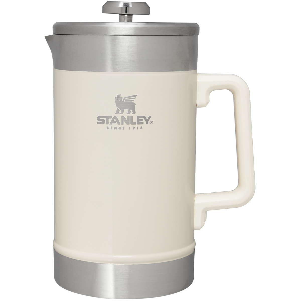 Stanley 1913 Classic Stay Hot French Press 1.4L en Cream Gloss | Ver Delante