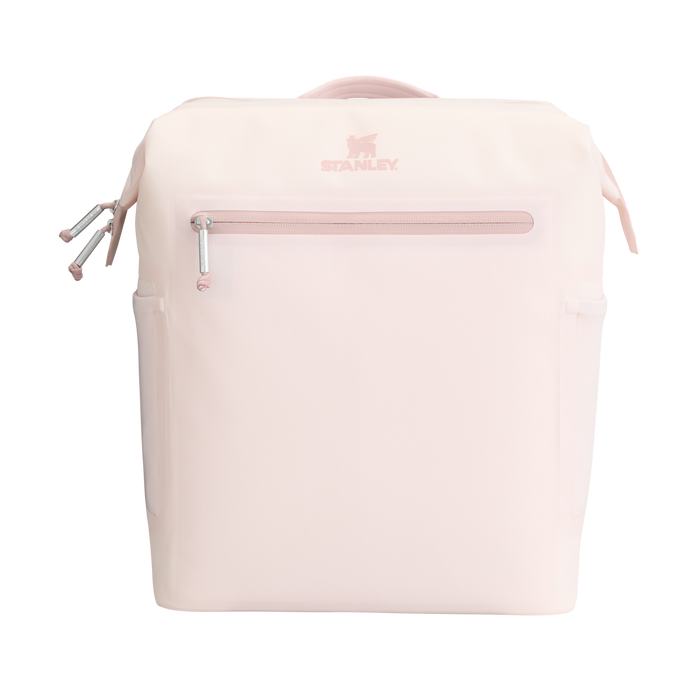 Stanley 1913 The All Day Madeleine Midi Cooler Backpack 20 Can 14.8 QT 14.0 L in Rose Quartz