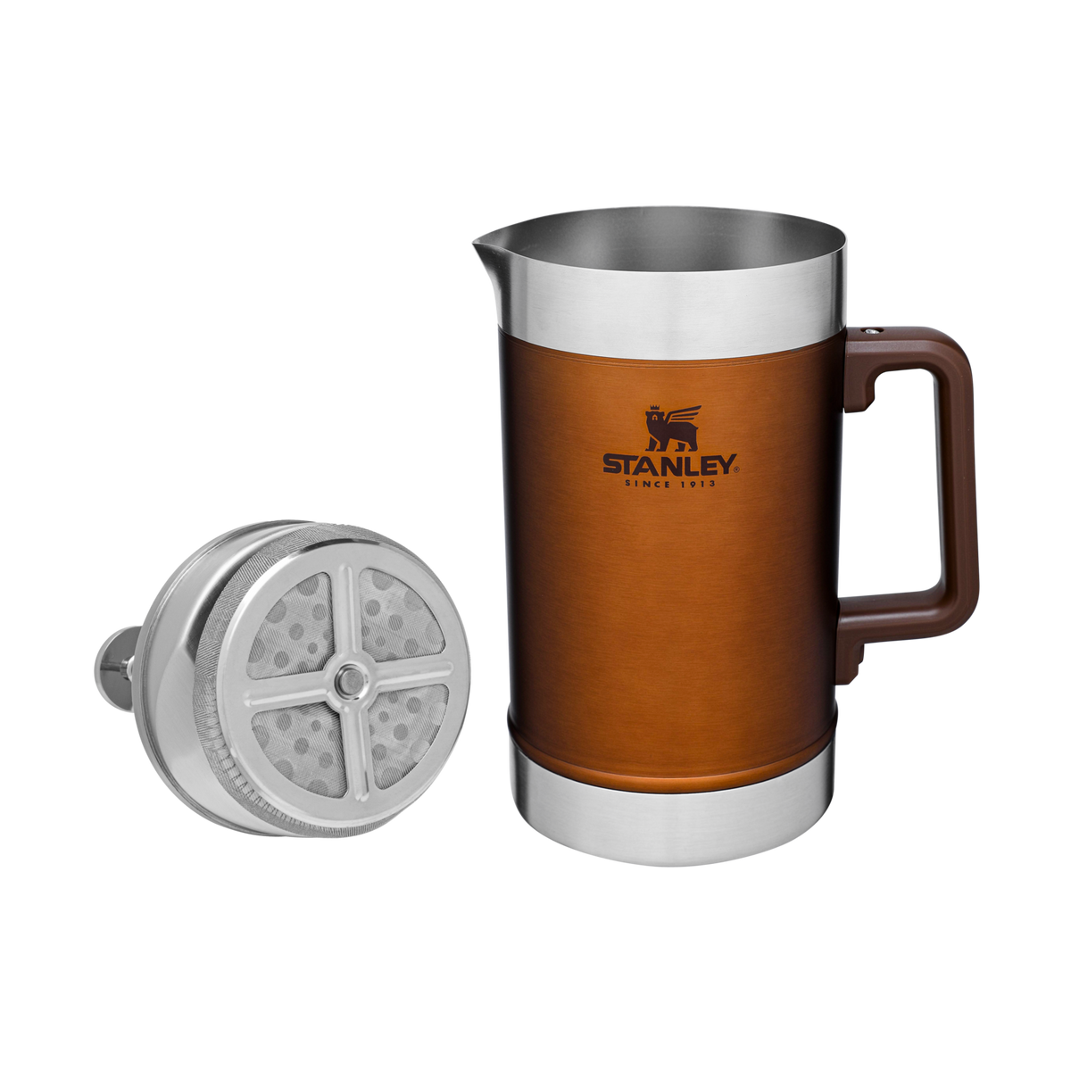 Stanley 1913 Classic Stay Hot French Press 48 OZ 1.4 L in Maple | View 2