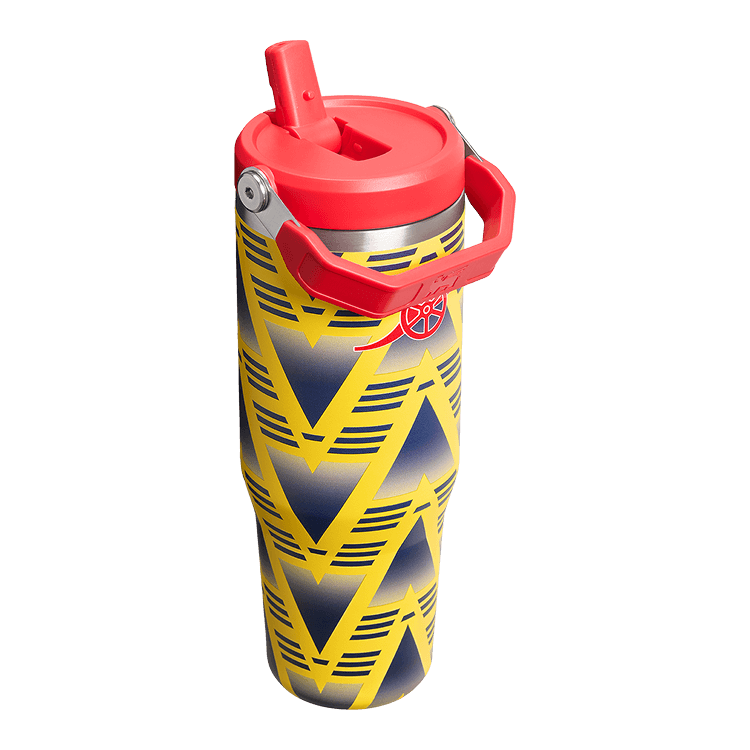 Stanley 1913 Stanley 1913 x Arsenal IceFlow™ Flip Straw 2.0 Tumbler 0.89L in Bruised Banana | Detailed View