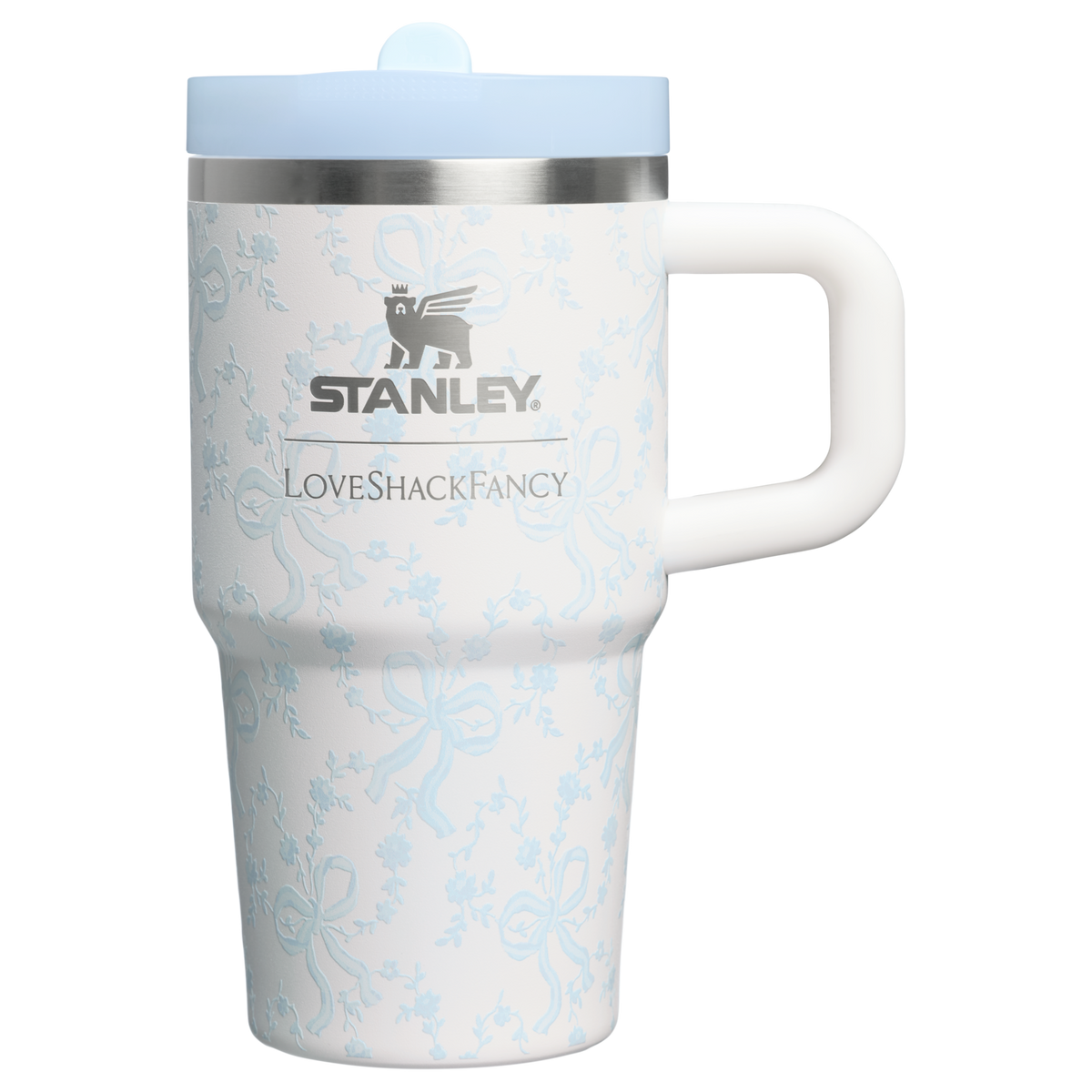 Stanley 1913 Stanley 1913 x LoveShackFancy Quencher® ProTour Tumbler 0.59L w Coquette Bow - Winter Ice | Widok Przód