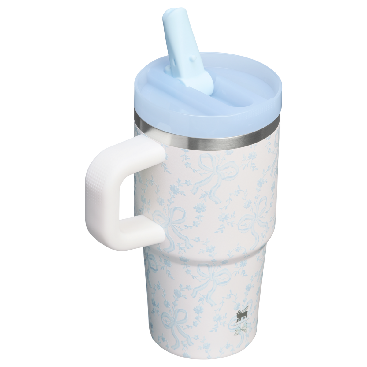 Stanley 1913 Stanley 1913 x LoveShackFancy Quencher® ProTour Tumbler 0.59L w Coquette Bow - Winter Ice | Widok Wstecz