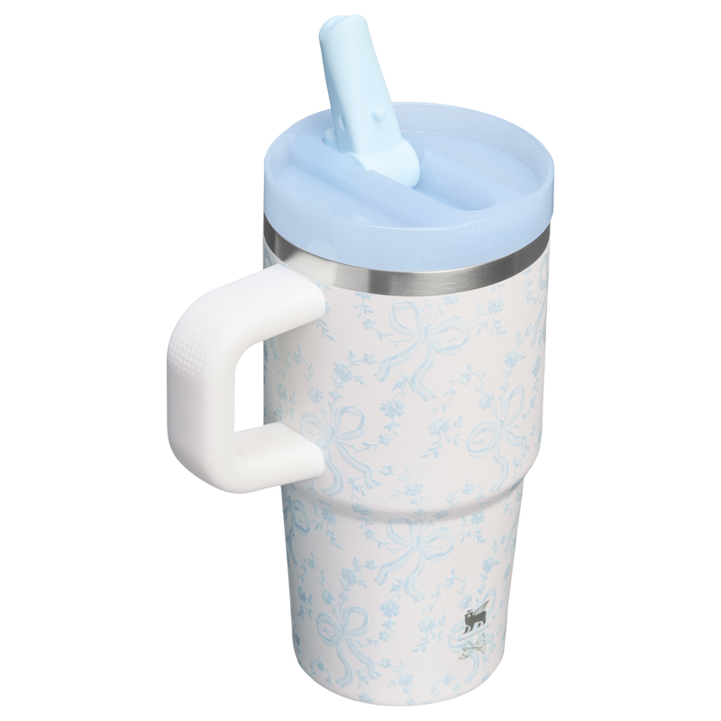 Stanley 1913 Stanley 1913 x LoveShackFancy Quencher® ProTour Tumbler 0.59L w Coquette Bow - Winter Ice | Widok Wstecz
