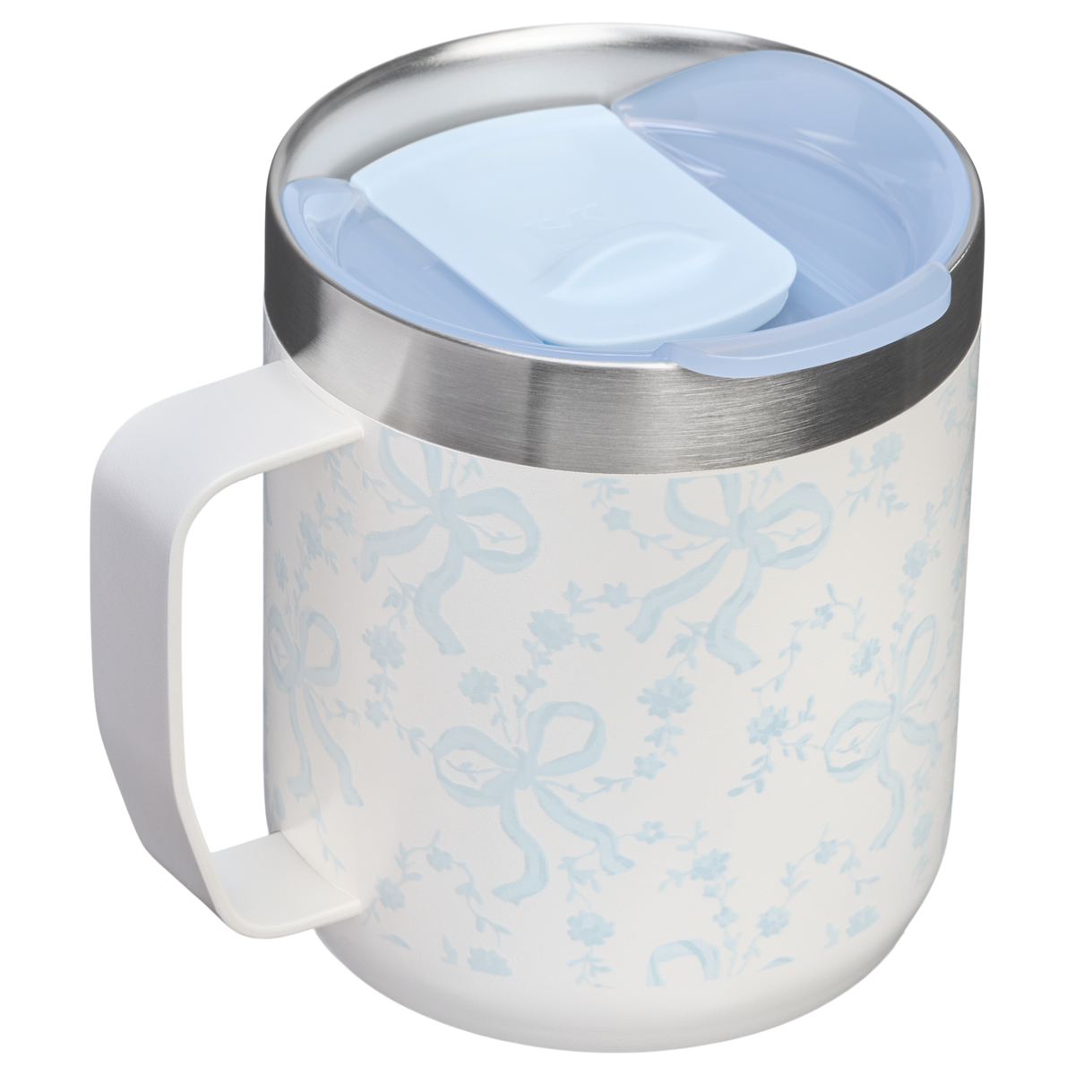Stanley 1913 Stanley 1913 x LoveShackFancy Camp Mug Set 0.35L en Coquette Bow - Winter Ice | Ver Detrás