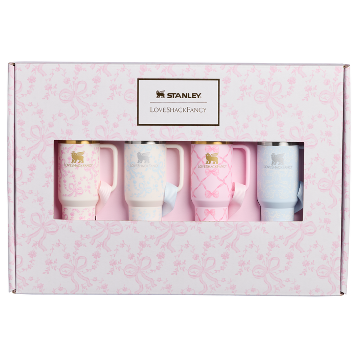 Stanley 1913 Stanley 1913 x LoveShackFancy Holiday Quencher® ProTour Ornament Set in Multi Color Pk | Front View