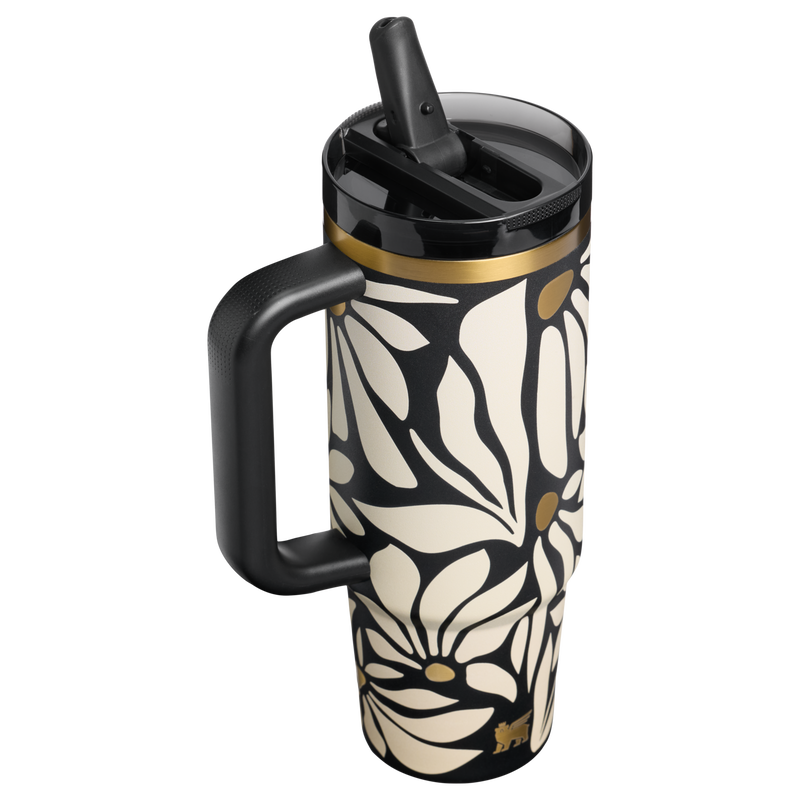 Stanley 1913 Quencher® ProTour Flip Straw Tumbler 0.89L en Wild Blooms | Ver Detrás