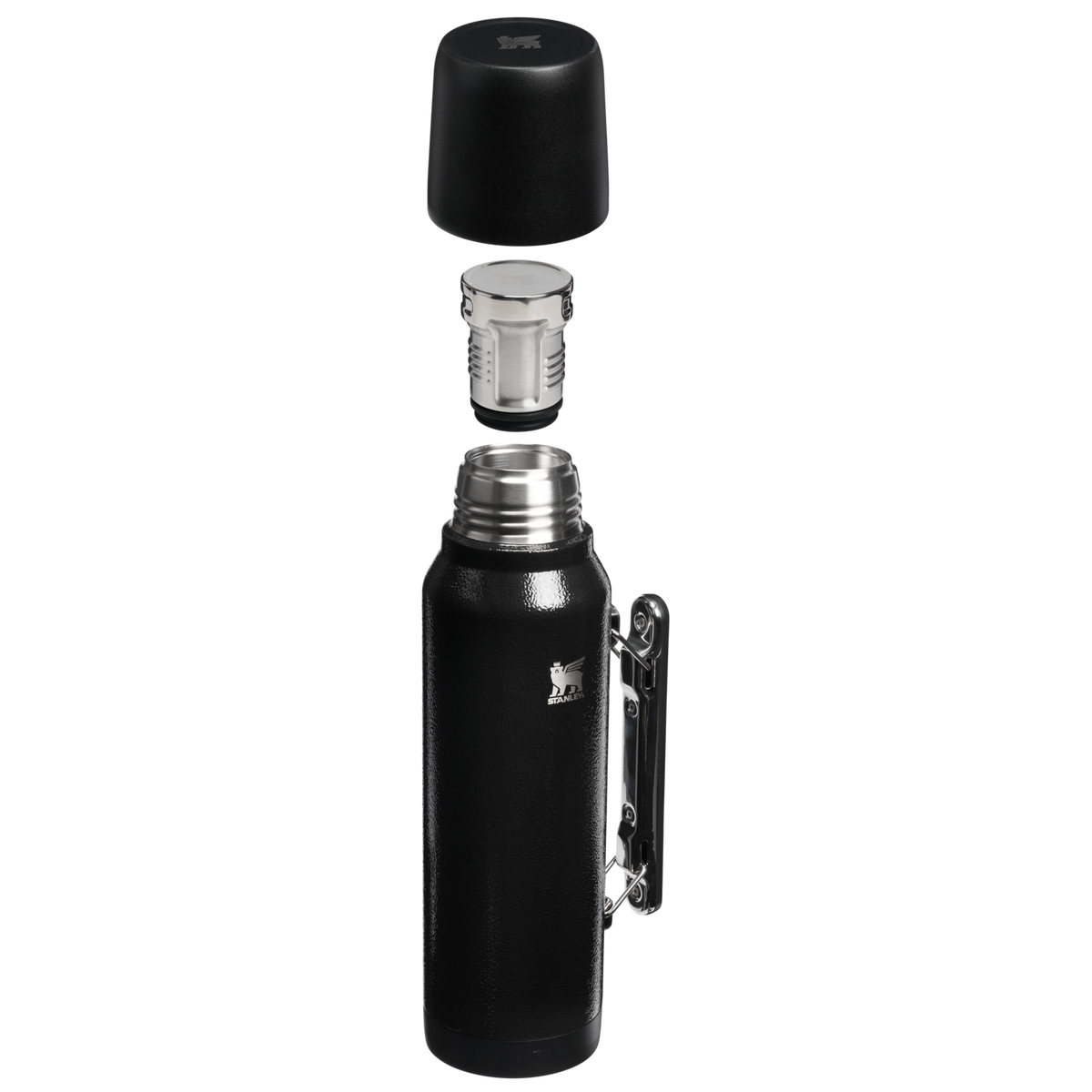 Stanley 1913 New Legend Bottle 1.4L in Hammertone Black | Weergave Doorsnede
