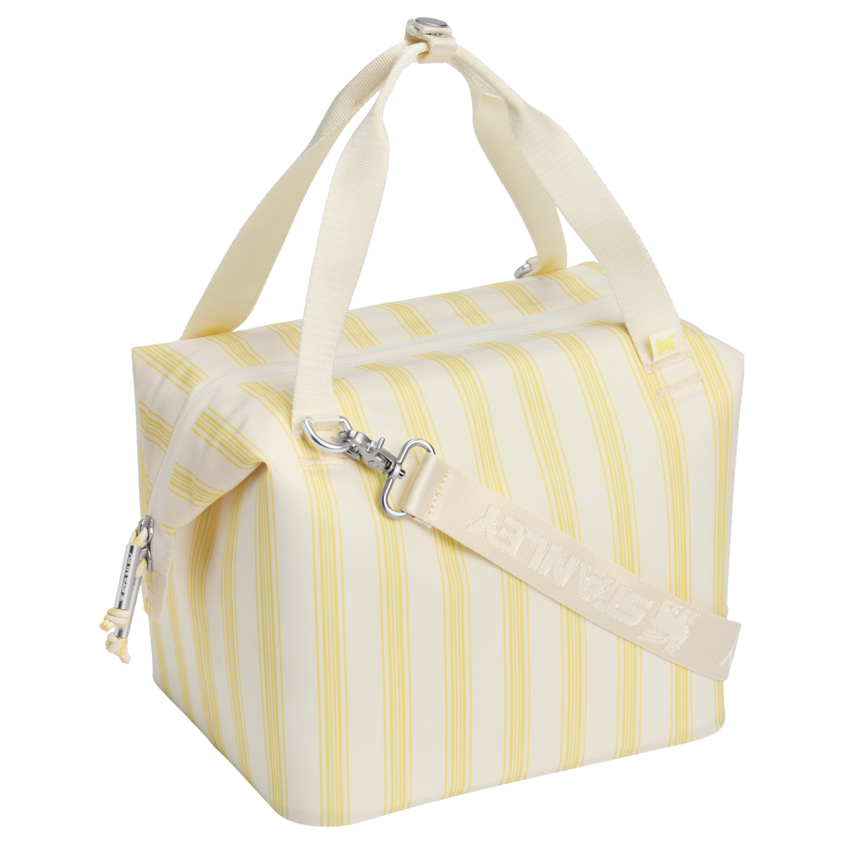 Stanley 1913 The All Day Julienne Mini Cooler 7.4 QT 7.0 L in Cream Picnic Stripe | Back View