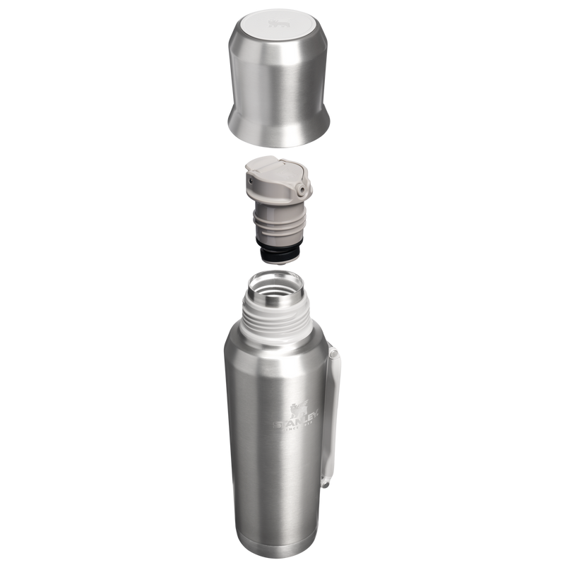 Stanley 1913 Ideal Mate Bottle 1.2L en Stainless Steel Ash | Ver Sección transversal