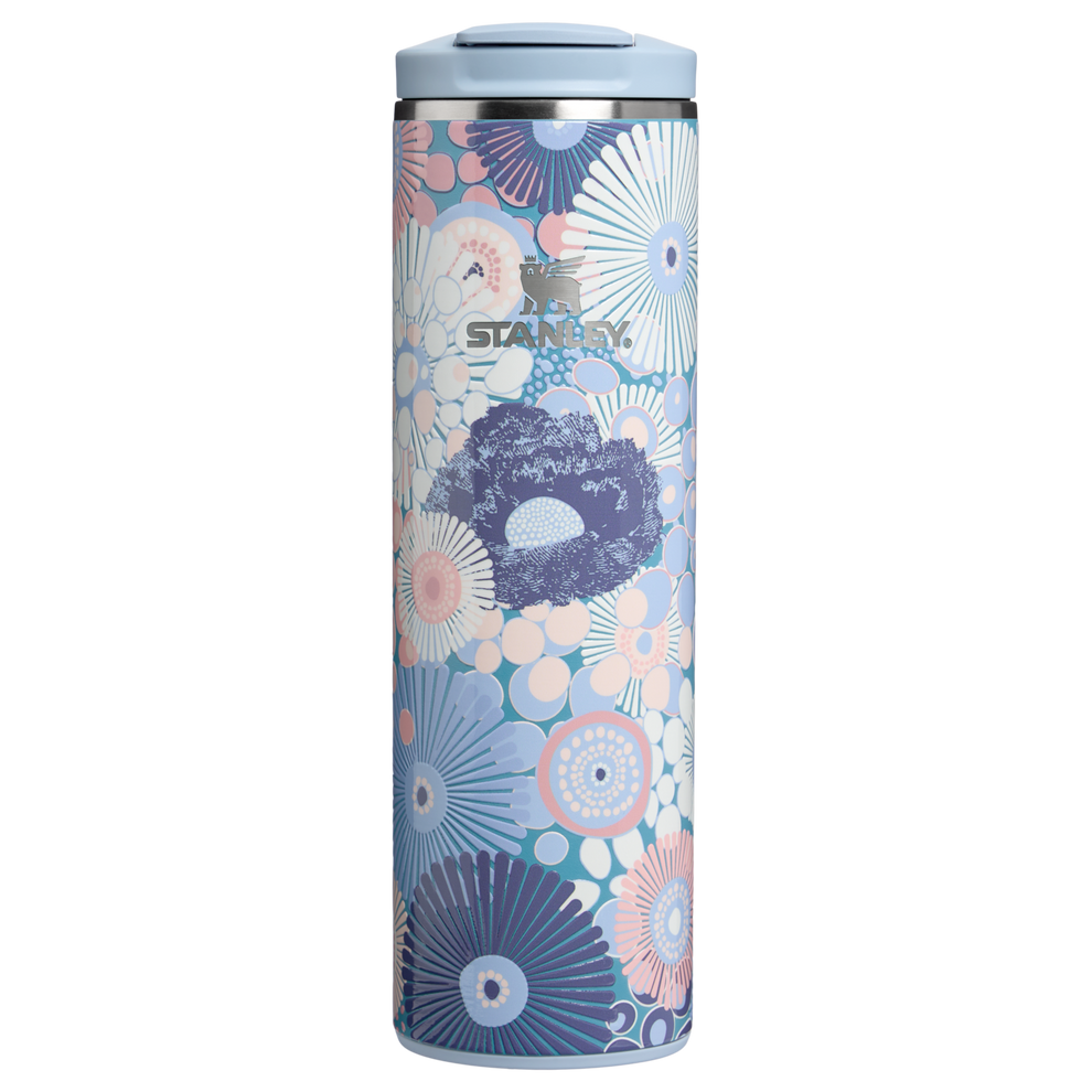 Stanley 1913 The Transit Flip Top Mug 16 OZ 0.47 L in Blue Dream Wildflower | Front View