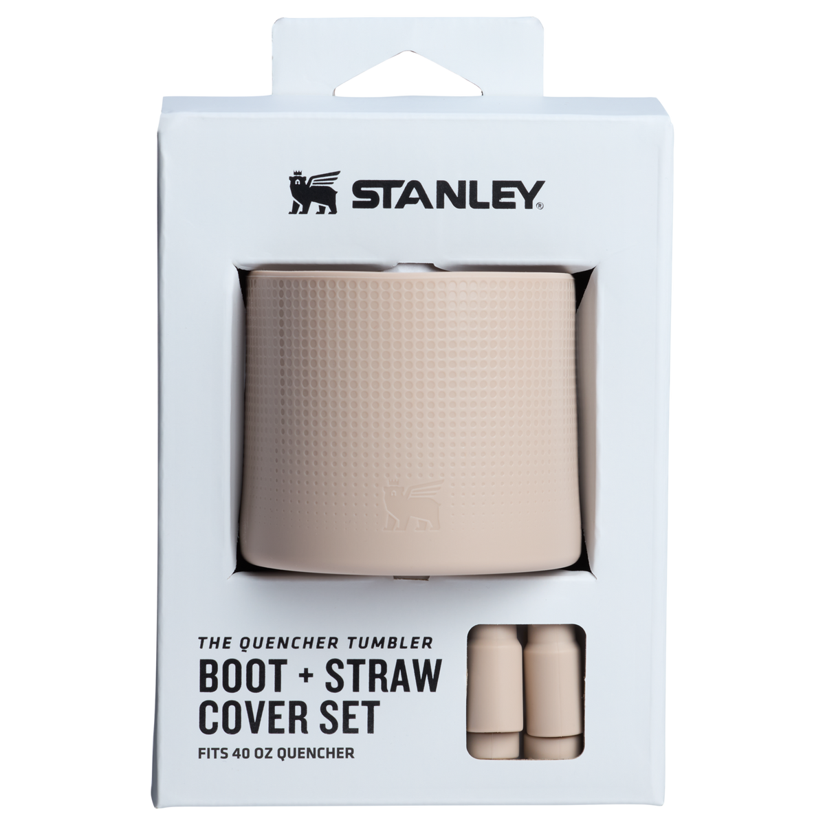 Stanley 1913 Stanley Quencher Boot and Straw Cover Set 40 OZ in Sand / Fits 40-ounce Quencher | Front View