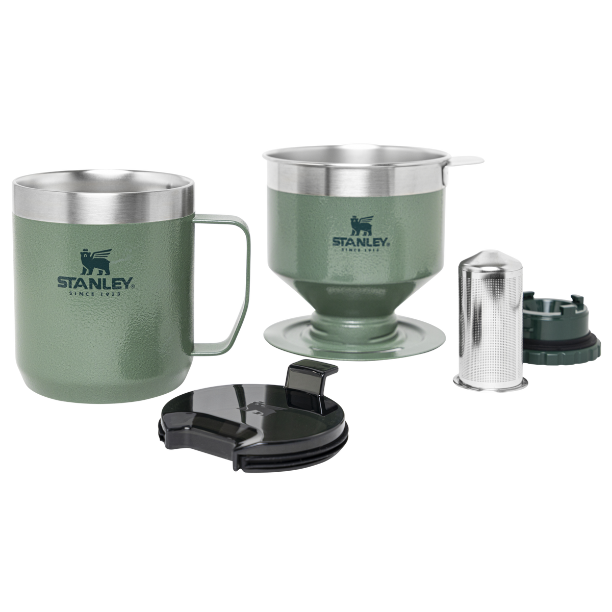 Stanley 1913 Perfect-Brew Pour Over Set en Hammertone Green