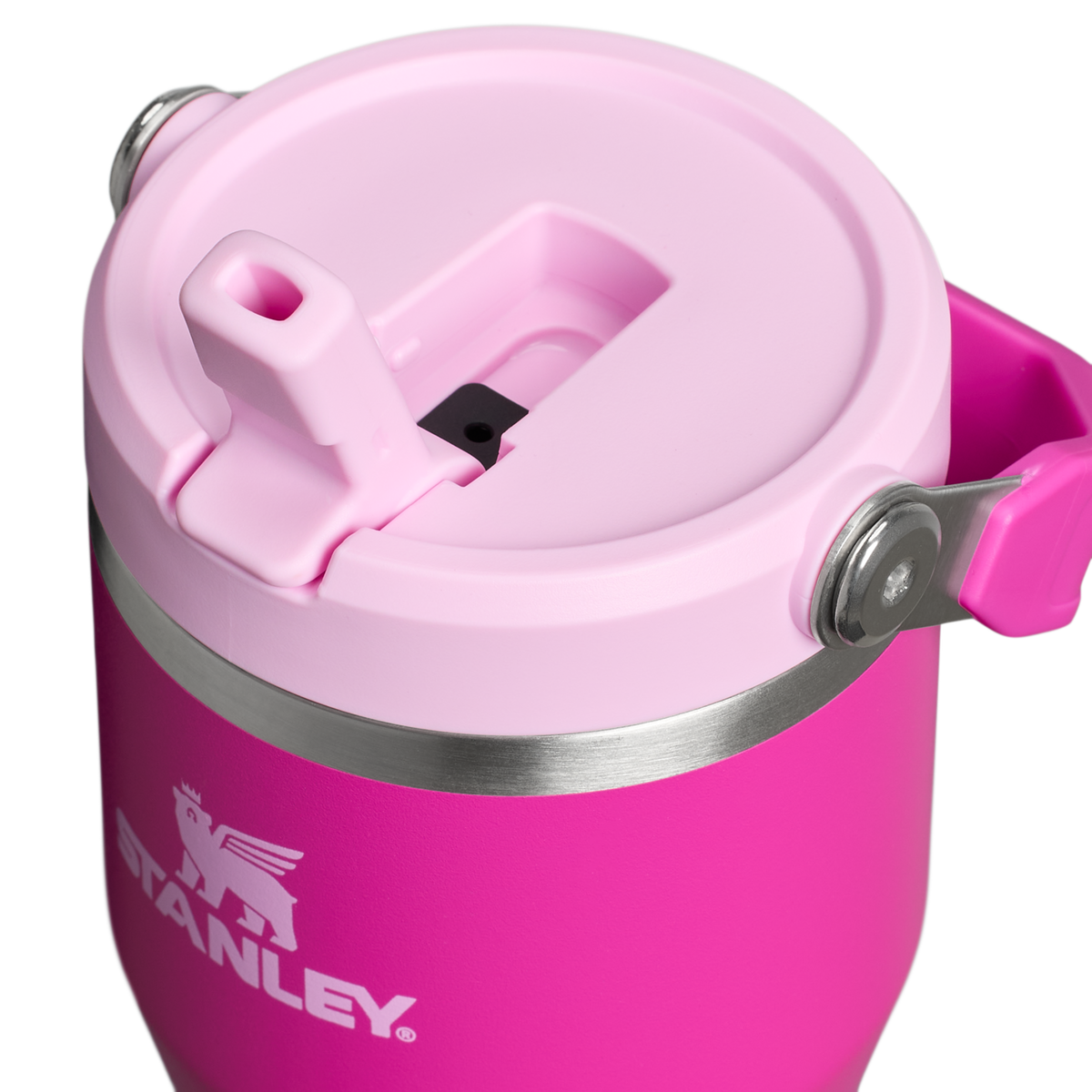 Stanley 1913 IceFlow™ Flip Straw 2.0 Tumbler 0.59L in Violet Blossom | Lid Detailed View