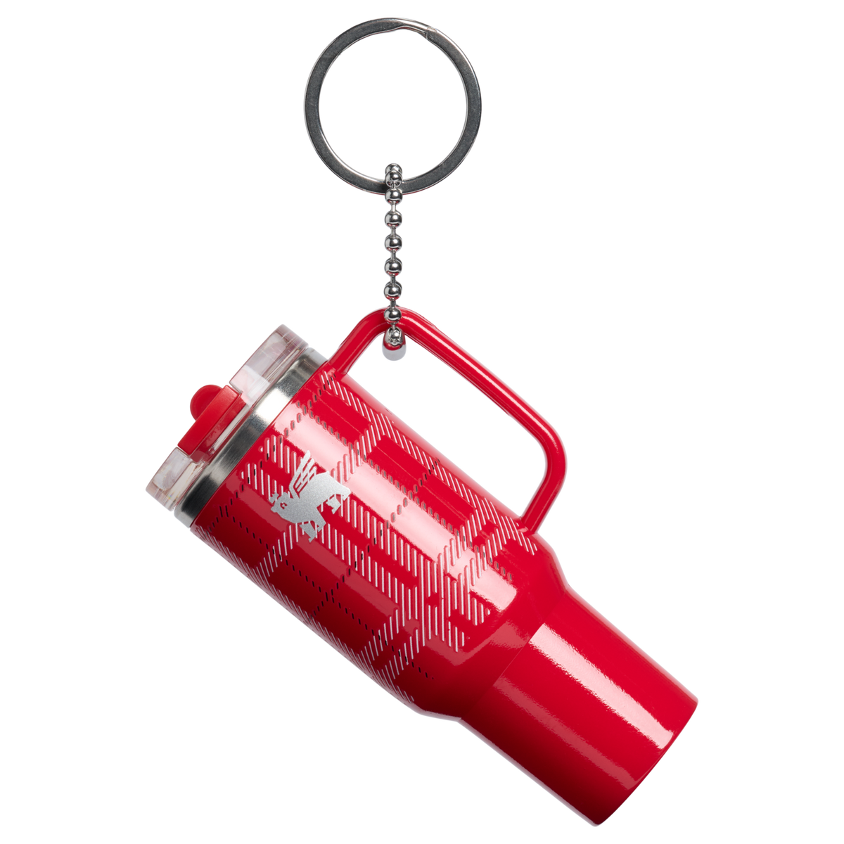 Stanley 1913 The Quencher Key Chain in Rouge Plaid | Front View