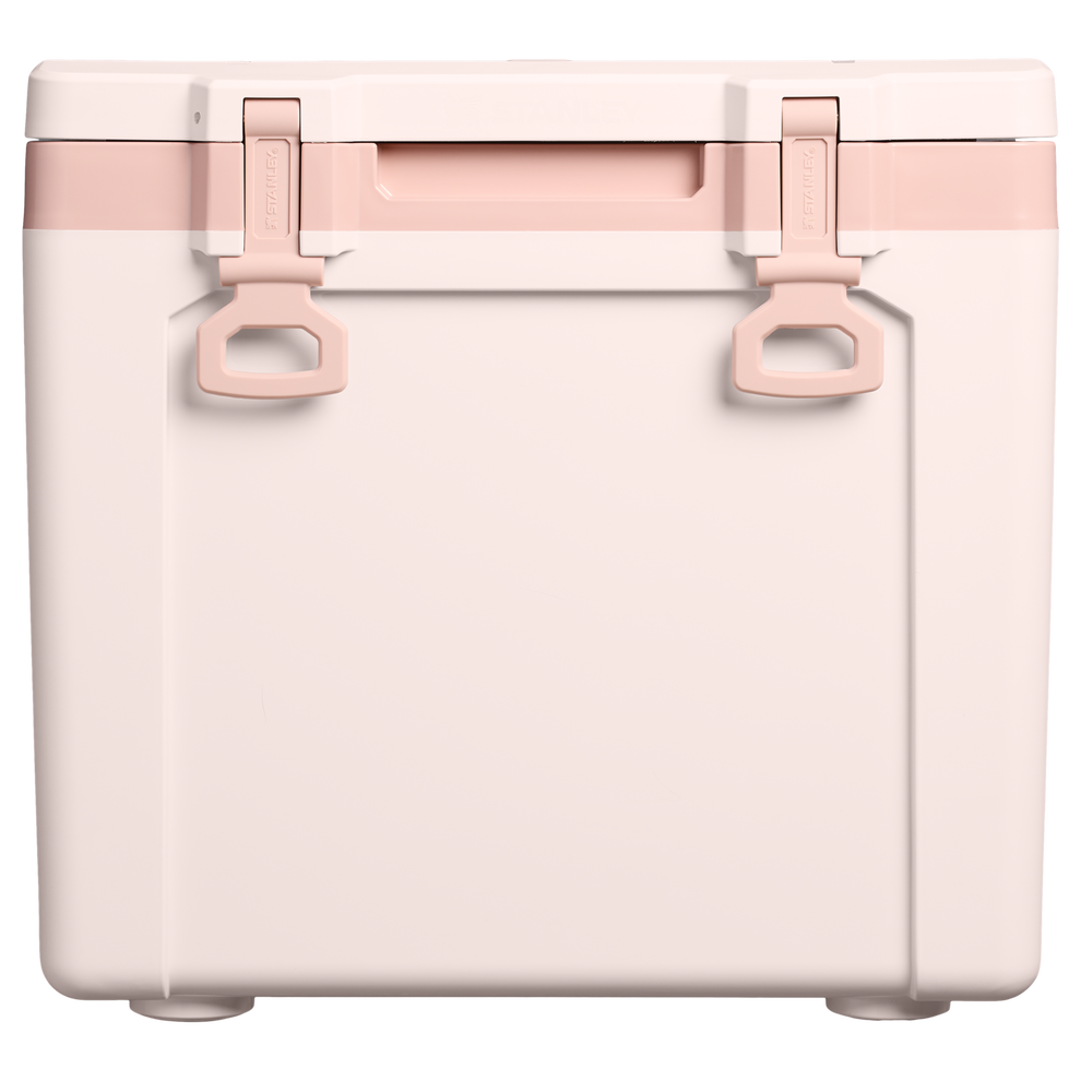 Stanley 1913 Cold-For-Days Wheeled Outdoor Cooler 47.3L in Rose Quartz | Weergave Voorkant