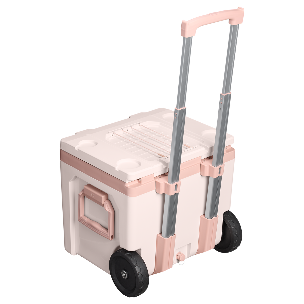 Stanley 1913 Cold-For-Days Wheeled Outdoor Cooler 47.3L in Rose Quartz | Weergave Terug