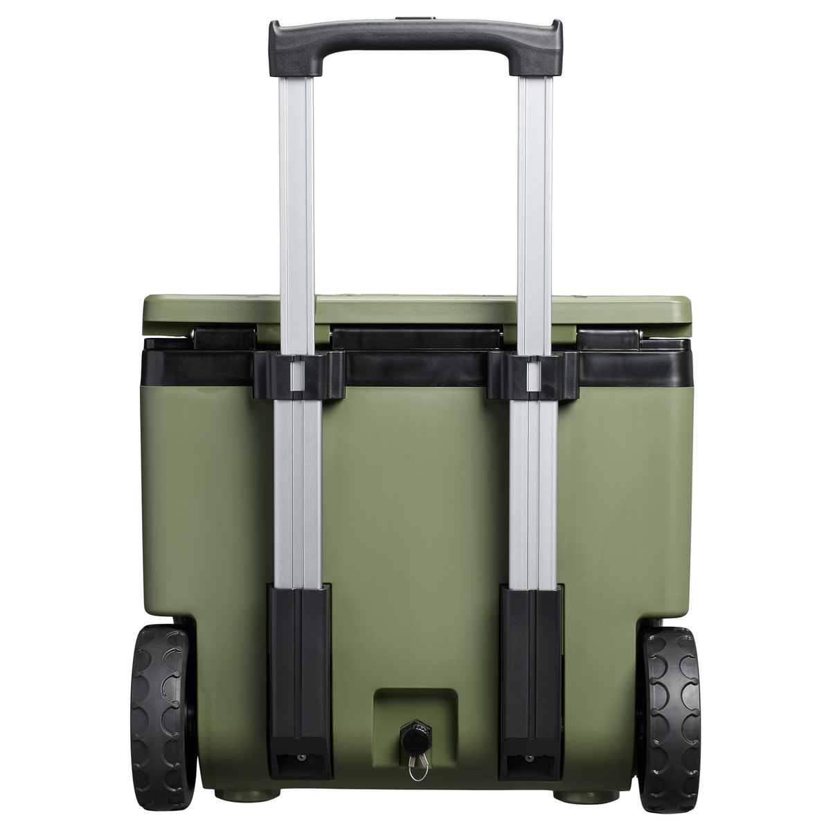 Stanley 1913 The Cold For Days Wheeled Outdoor Cooler 50 QT 47.3 L in Dried Pine | Back View