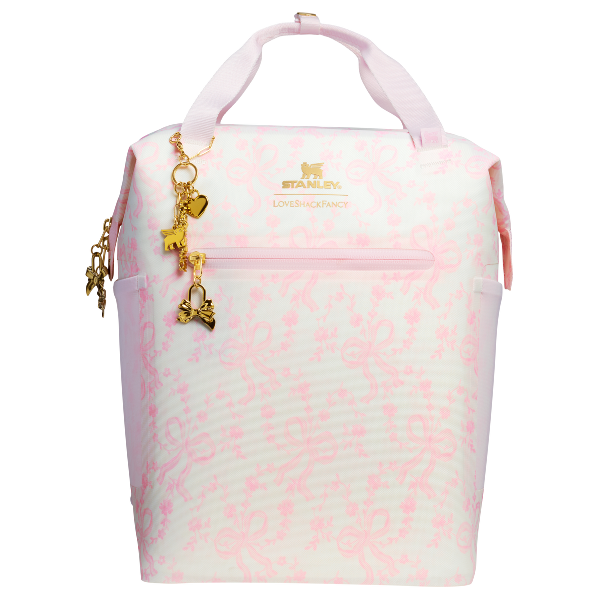 Stanley 1913 Stanley 1913 x LoveShackFancy All-Day Madeleine Mini Soft Cooler 13.2L in Coquette Bow - Chantilly | Front View
