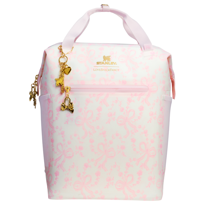 Stanley 1913 Stanley 1913 x LoveShackFancy All-Day Madeleine Mini Soft Cooler 13.2L in Coquette Bow - Chantilly | Front View