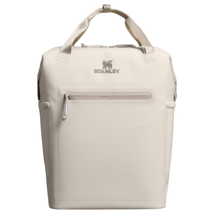 Stanley 1913 The All Day Madeleine Mini Cooler Backpack 14 QT 13.2 L in Cream | Front View