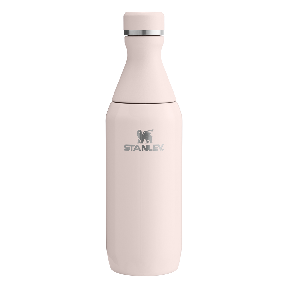 Stanley 1913 All Day Slim Bottle 0.35L in Rose Quartz Gloss | Front View