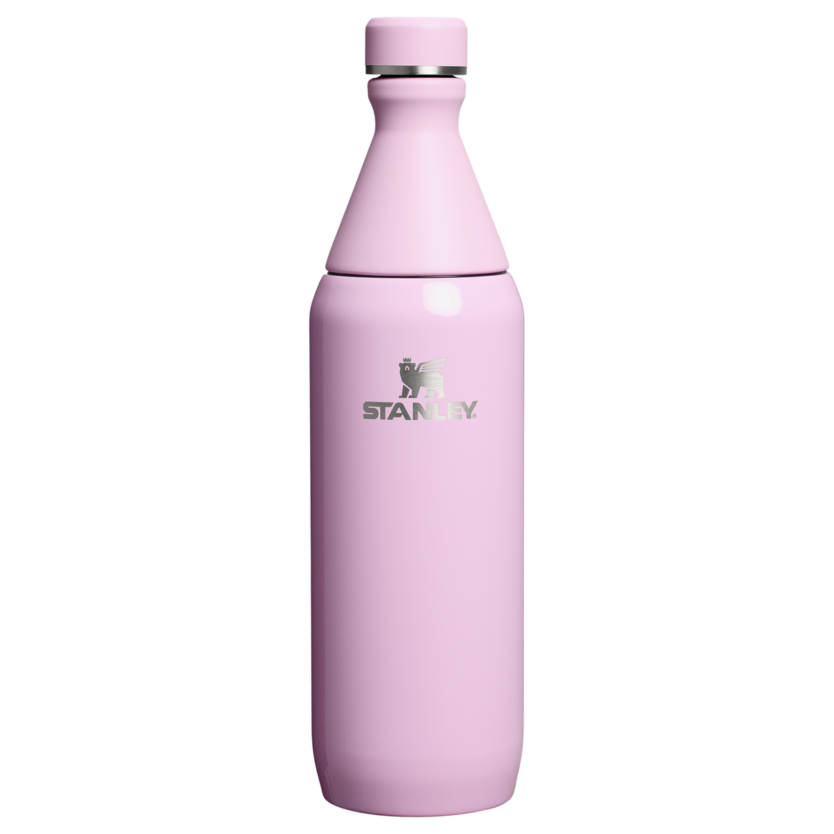 Stanley 1913 All Day Slim Bottle 0.59L in Cherry Blossom Gloss | Front View