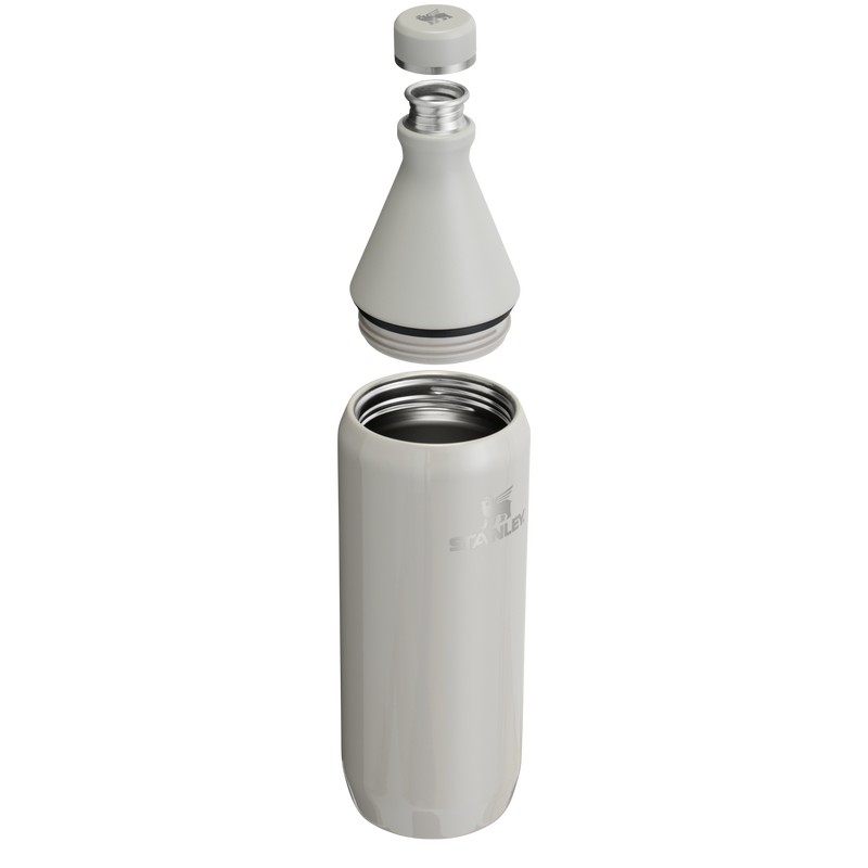 Stanley 1913 All Day Slim Bottle 34 OZ 1 L in Ash | Cross Section View