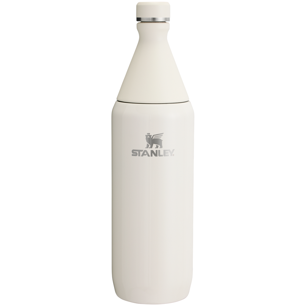 Stanley 1913 All Day Slim Bottle 34 OZ 1 L in Cream | Front View