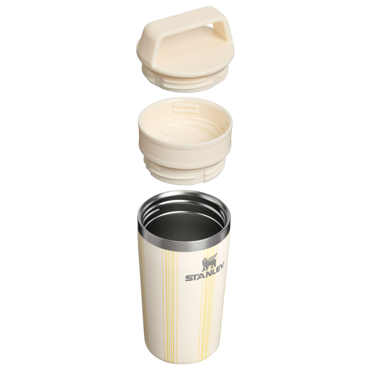 Stanley 1913 Café-To-Go Travel Mug 0.35L en Cream Picnic Stripe | Ver Sección transversal