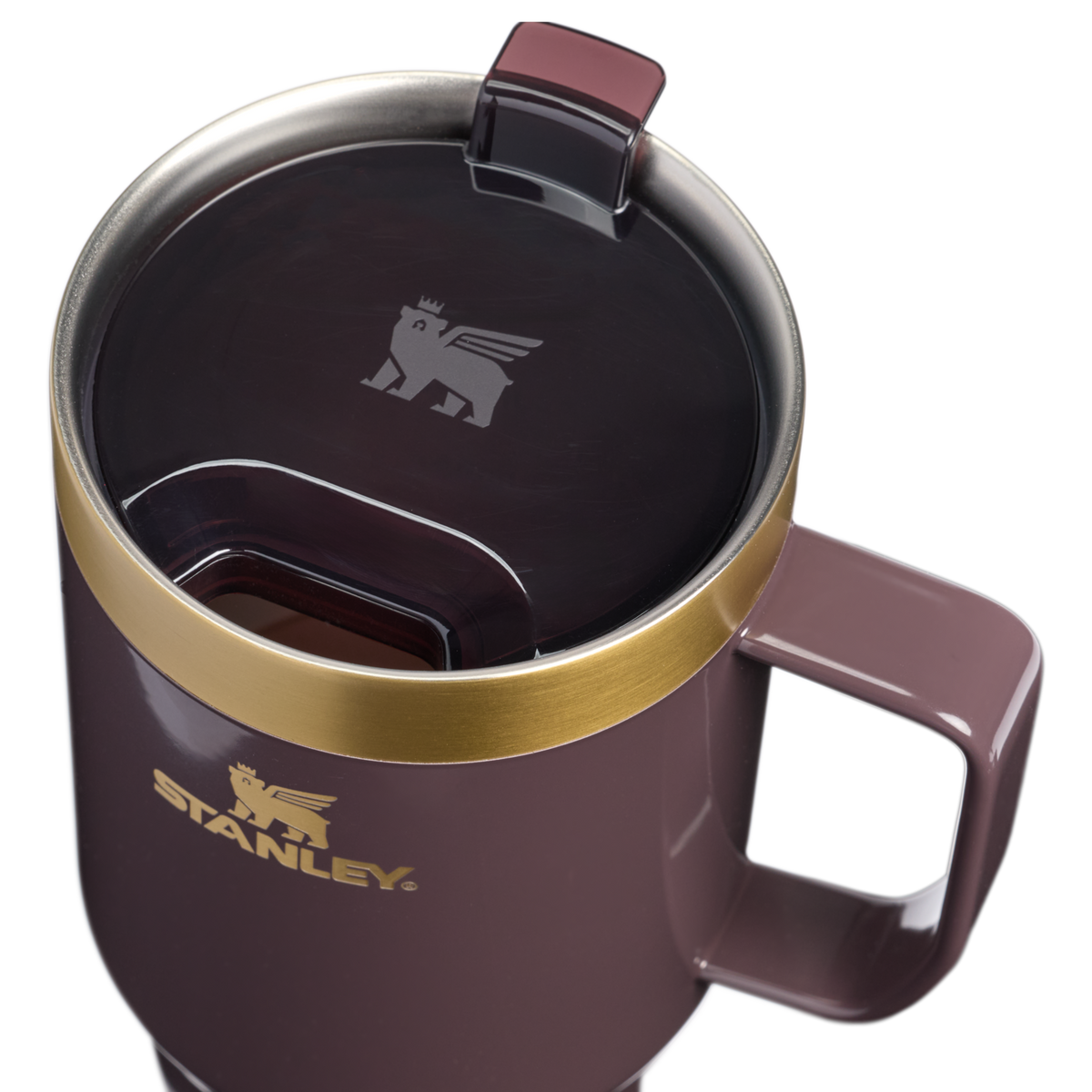 Stanley 1913 Everyday Suburban Mug 0.71L in Fig Gloss | Weergave Deksel in detail