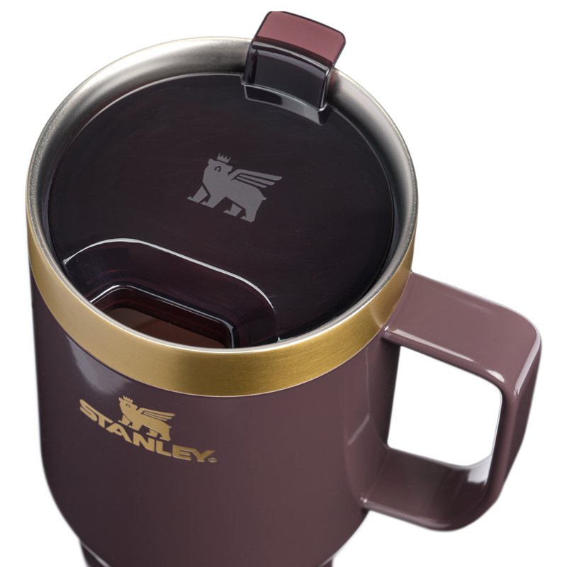Stanley 1913 Everyday Suburban Mug 0.71L in Fig Gloss | Weergave Deksel in detail