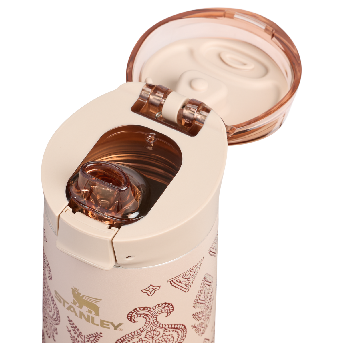 Stanley 1913 Flowstate™ Spring Bottle 0.59L in Deepa Brown Sugar | Lid Detailed View