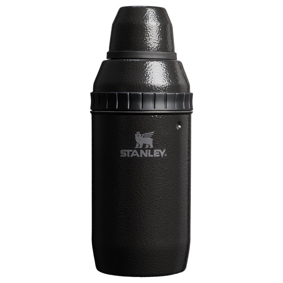 Stanley 1913 Adventure Happy Hour Cocktail Shaker Set in Hammertone Black | Weergave Voorkant
