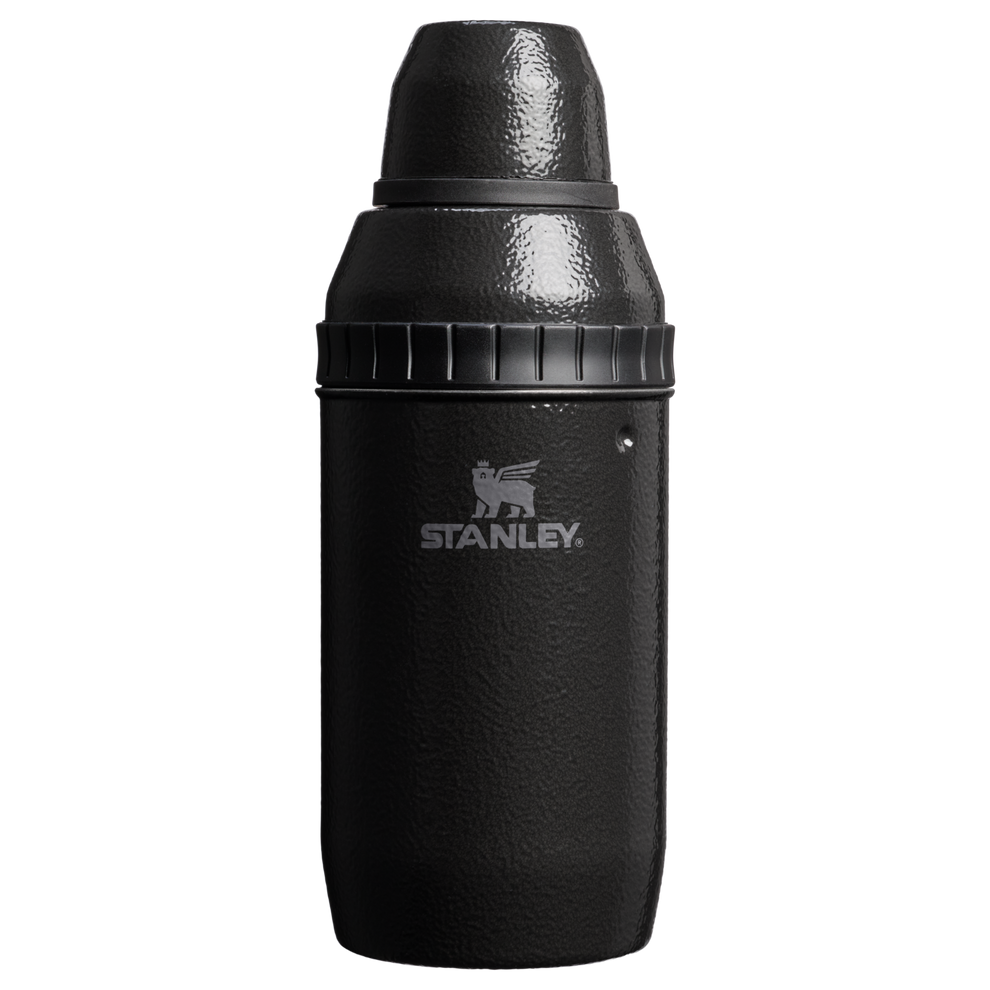 Stanley 1913 Adventure Happy Hour Cocktail Shaker Set in Hammertone Black | Weergave Voorkant