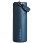 Swatch for Stanley 1913 The IceFlow™ Bottle with Flip Straw Lid 16 OZ 0.47 L in Navy | Front View