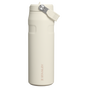 Swatch for Stanley 1913 The IceFlow™ Bottle with Flip Straw Lid 24 oz 0.71 L in Cream | Front View