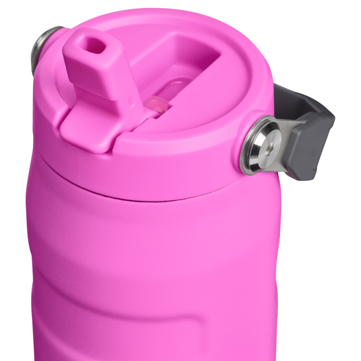 Stanley 1913 IceFlow™ Bottle Flip Straw 2.0 0.71L in Hot Pink | Weergave Deksel in detail