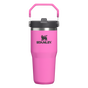 Kleurstaal voor Stanley 1913 IceFlow™ Flip Straw 2.0 Tumbler 0.41L in Hot Pink | Weergave Voorkant