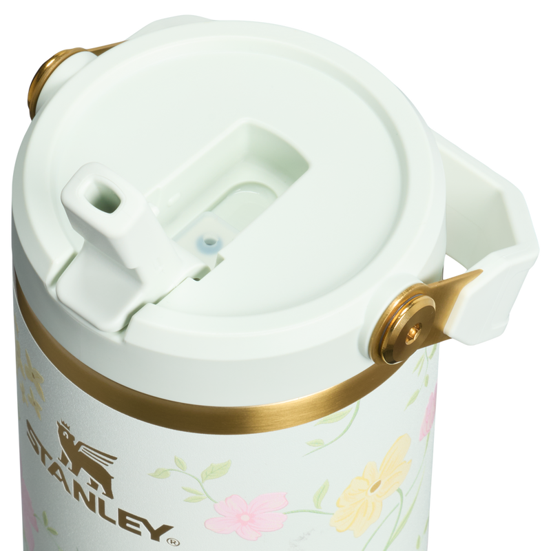Stanley 1913 IceFlow™ Flip Straw 2.0 Tumbler 0.89L in Spring Blossoms | Lid Detailed View