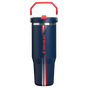 Swatch for Stanley 1913 Country Collection IceFlow™ Tumbler 30 OZ 0.89 L in Team Navy Red | Front View