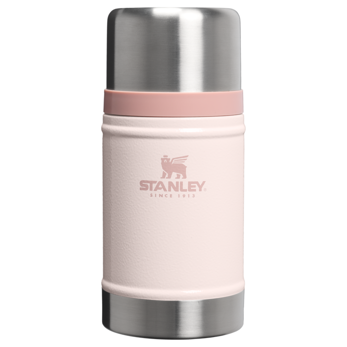 Stanley 1913 Classic Legendary Food Jar 24 OZ 0.71 L in Hammertone Rose Quartz | Front View