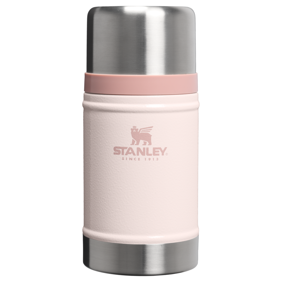 Stanley 1913 Classic Legendary Food Jar 24 OZ 0.71 L in Hammertone Rose Quartz | Front View