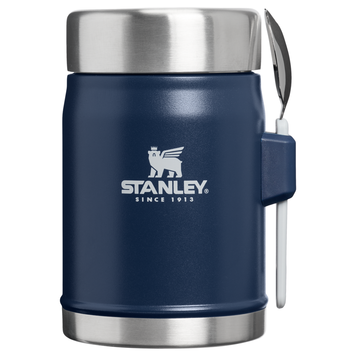 Stanley 1913 Legendary Food Jar + Spork 0.4L in Dark Navy | Weergave Voorkant