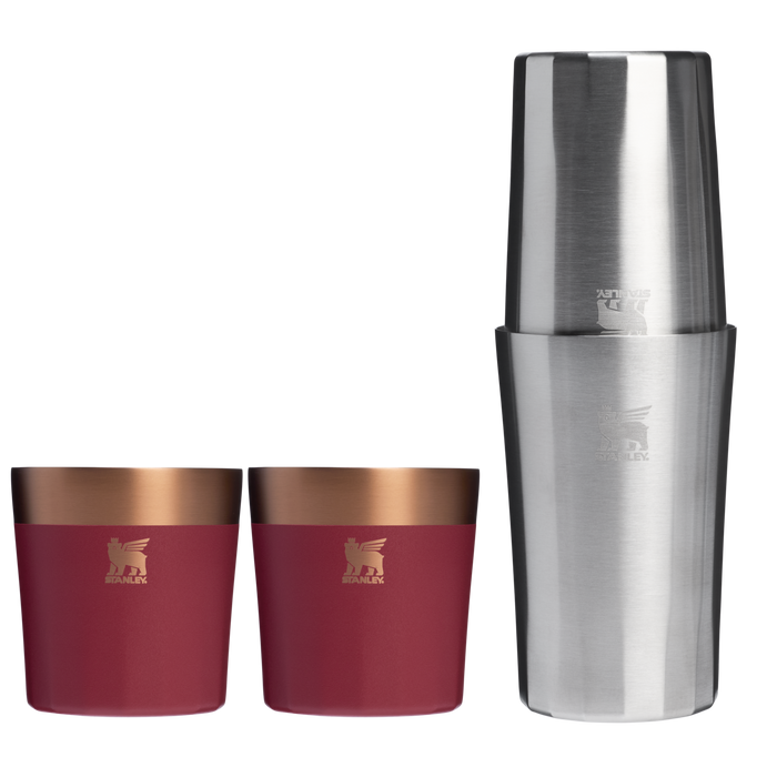 Stanley 1913 The Lifted Spirits Prismatic™ Craft Cocktail Set 6 OZ & 12 OZ in Gilded Pomegranate | Front View