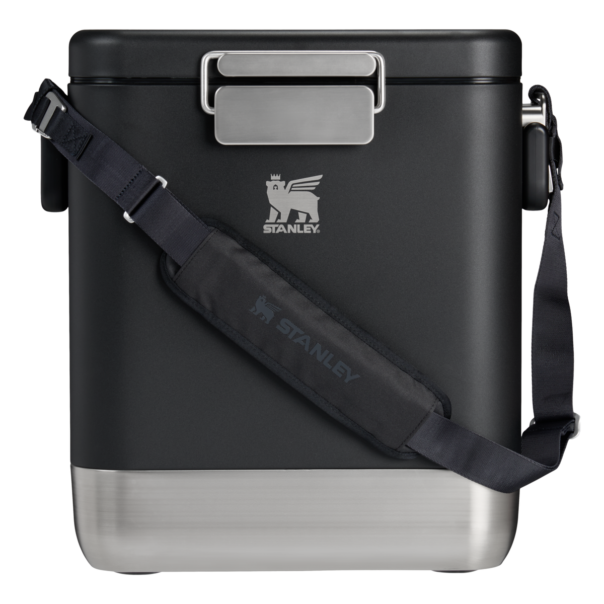 Stanley 1913 Lifted Spirits™ Steel Cooler 24.6L in Black | Front View