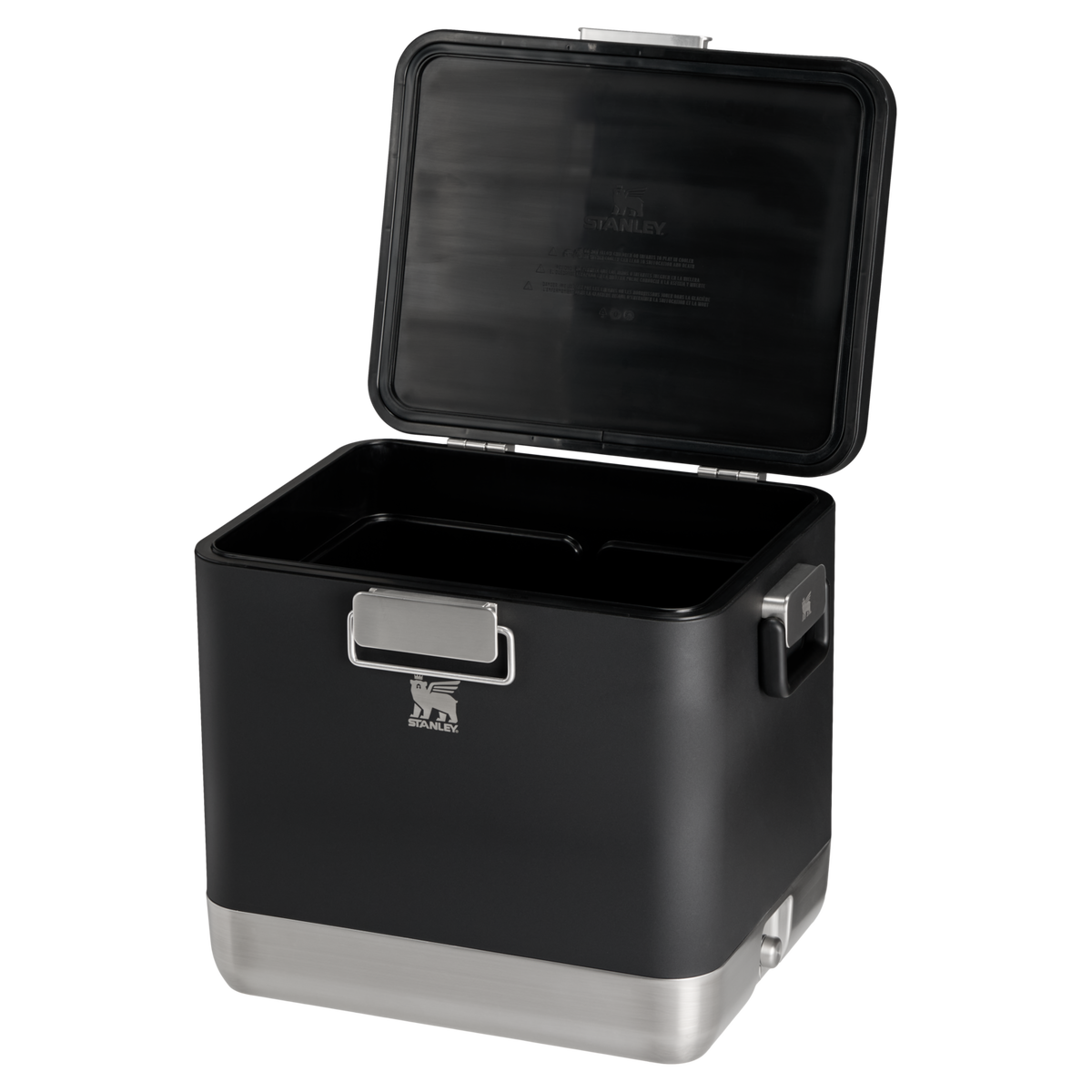 Stanley 1913 Lifted Spirits™ Steel Cooler 52L en Black | Ver Abrir